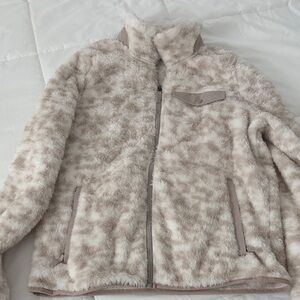 Gerry Weber Cream and White Fleece Jacket